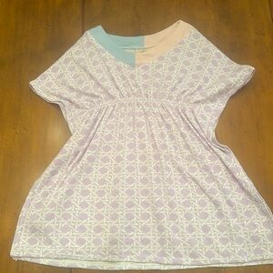 TBBC Tabby Tunic Ocean Club Cane Worth Ave White Eyelet sz 7, but fits like a 5